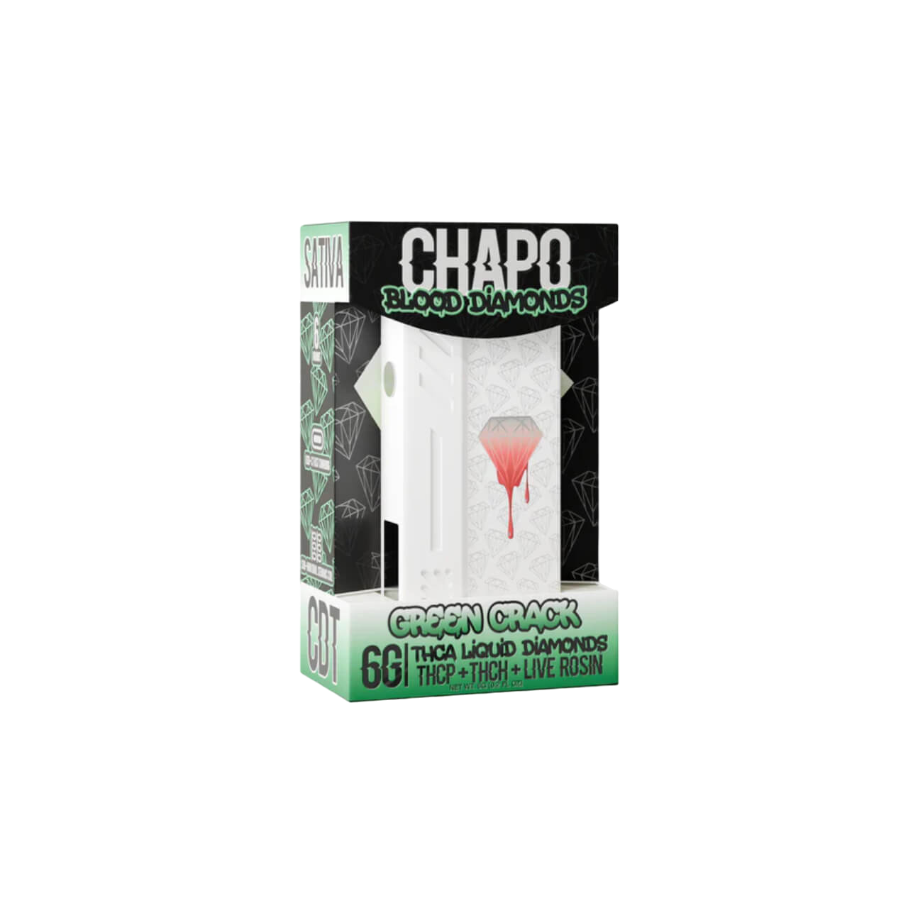 Chapo Blood Diamonds THC-A THC-P THC-H Live Rosin Disposable - 6G