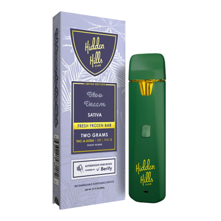 Hidden Hills Club Heady Blend THC-A Ultra Delta-9 THC-B Disposable - 2G