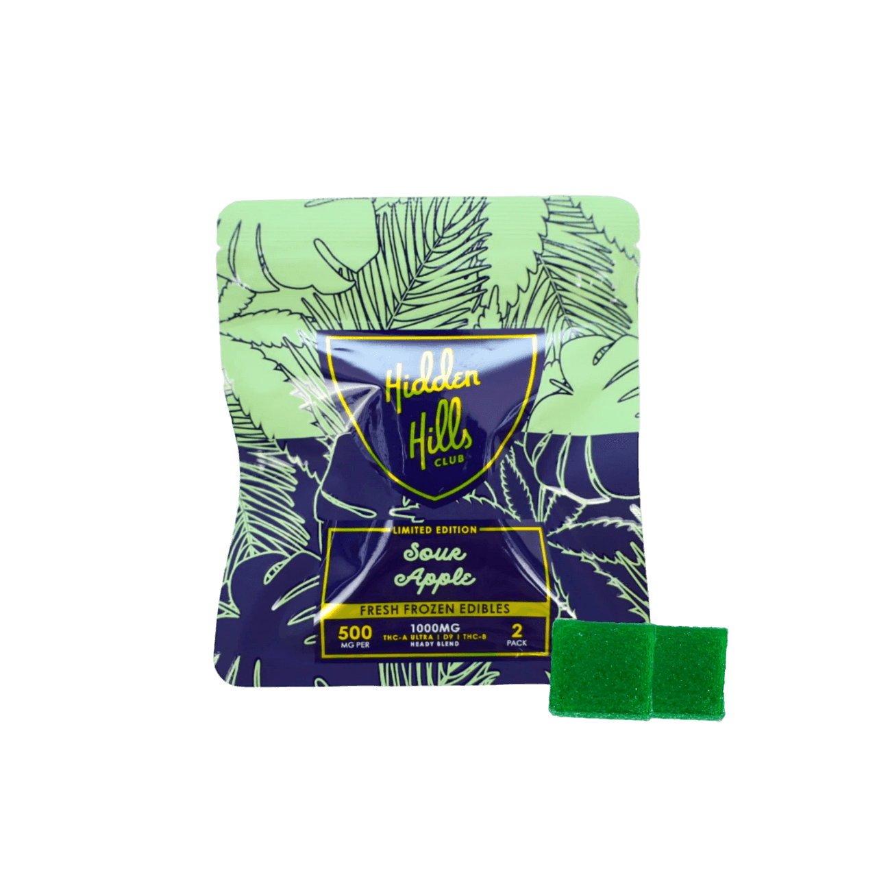 Hidden Hills Club Heady Blend THC-A Ultra Delta-9 THC-B Fresh Frozen Edibles - 1000MG